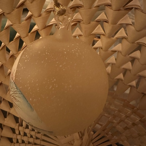 Exquisite Handpainted Glass Ornament Snow Scene BRONNER'S CHRISTmas WONDERLAND - Picture 9 of 16